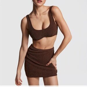 Pink VS mini skirt new XS stretch